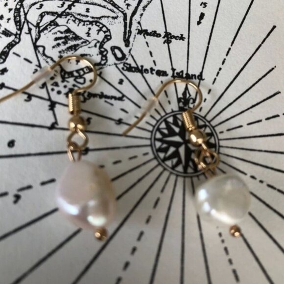 freshwater pearl earrings - Picture 1 of 1
